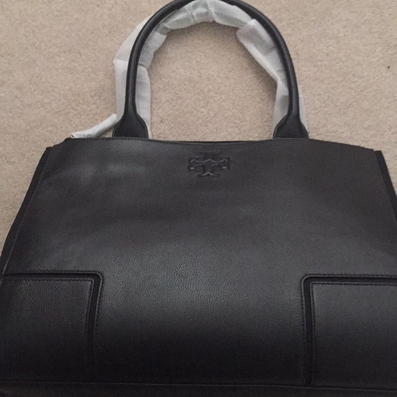 Tory Burch Handbags - Ella Canvas Leather Tote